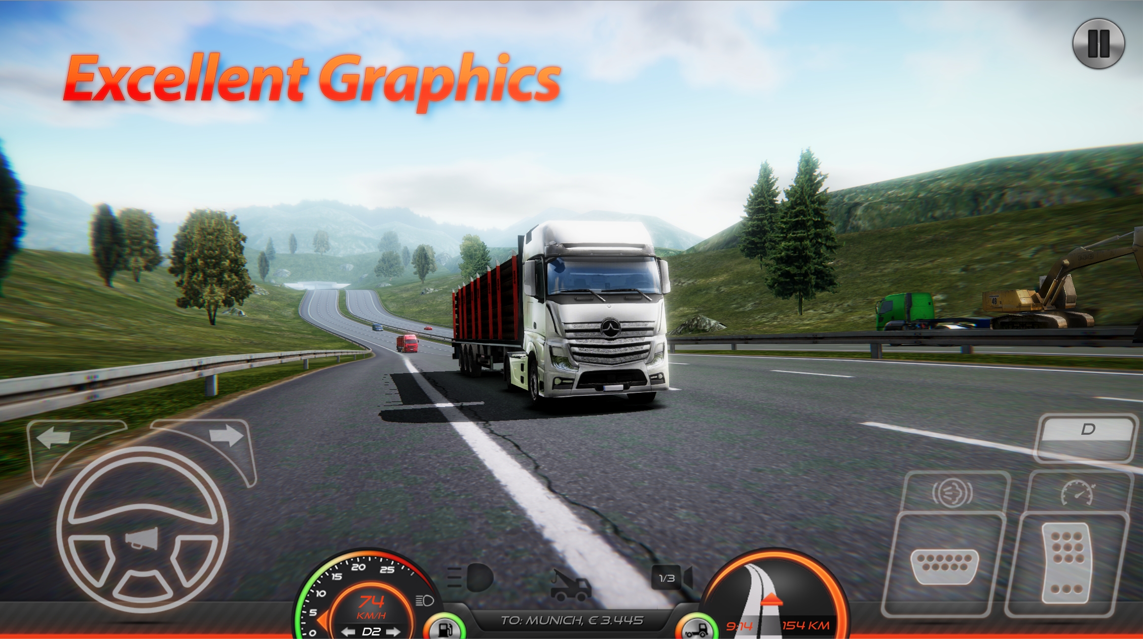 欧洲卡车模拟器2最新版本(Truck Simulator : Europe 2)截图2