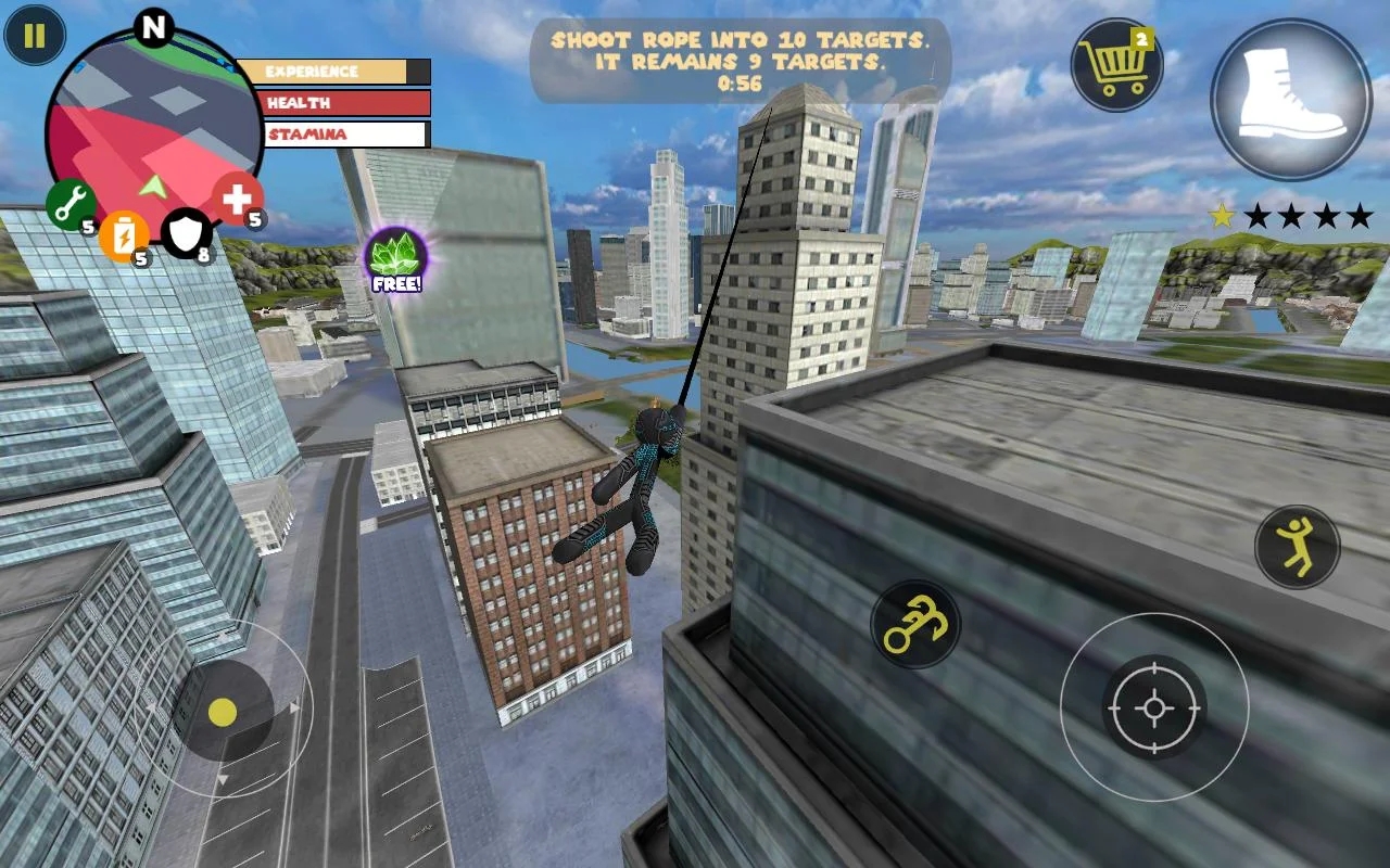 Stickman Rope Hero最新版本截图2