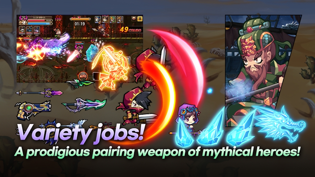 英雄崛起的传奇安卓版(Heroes: The Rising Saga)截图3