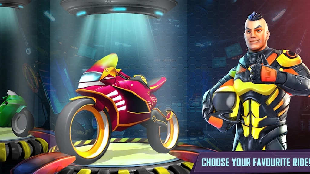 赛博摩托竞赛最新版(Super Hero Racing)截图2