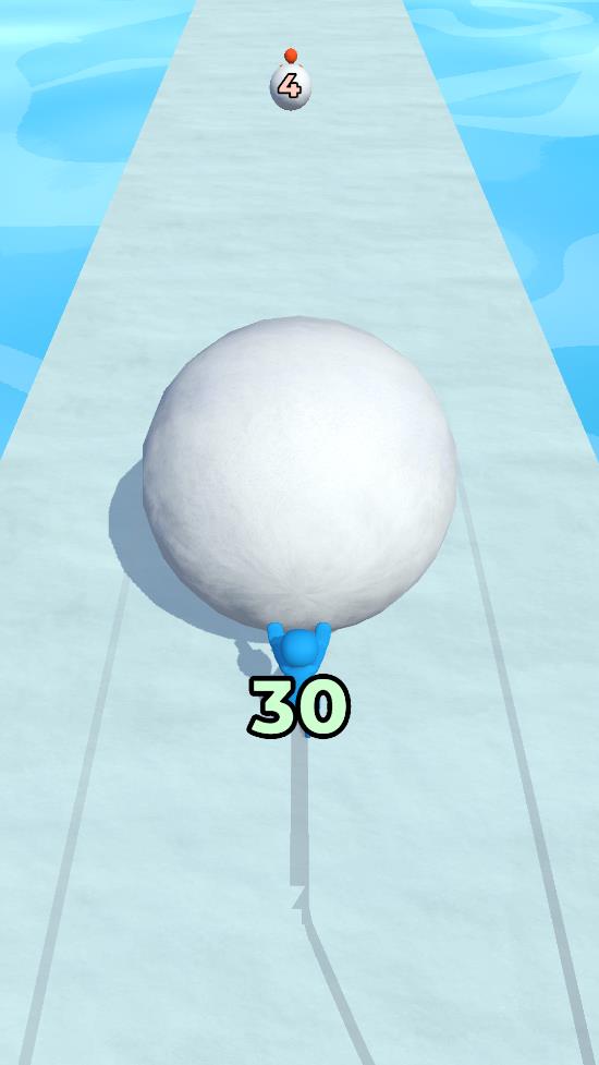 雪球狂奔游戏(Snowball Run)精简版截图3