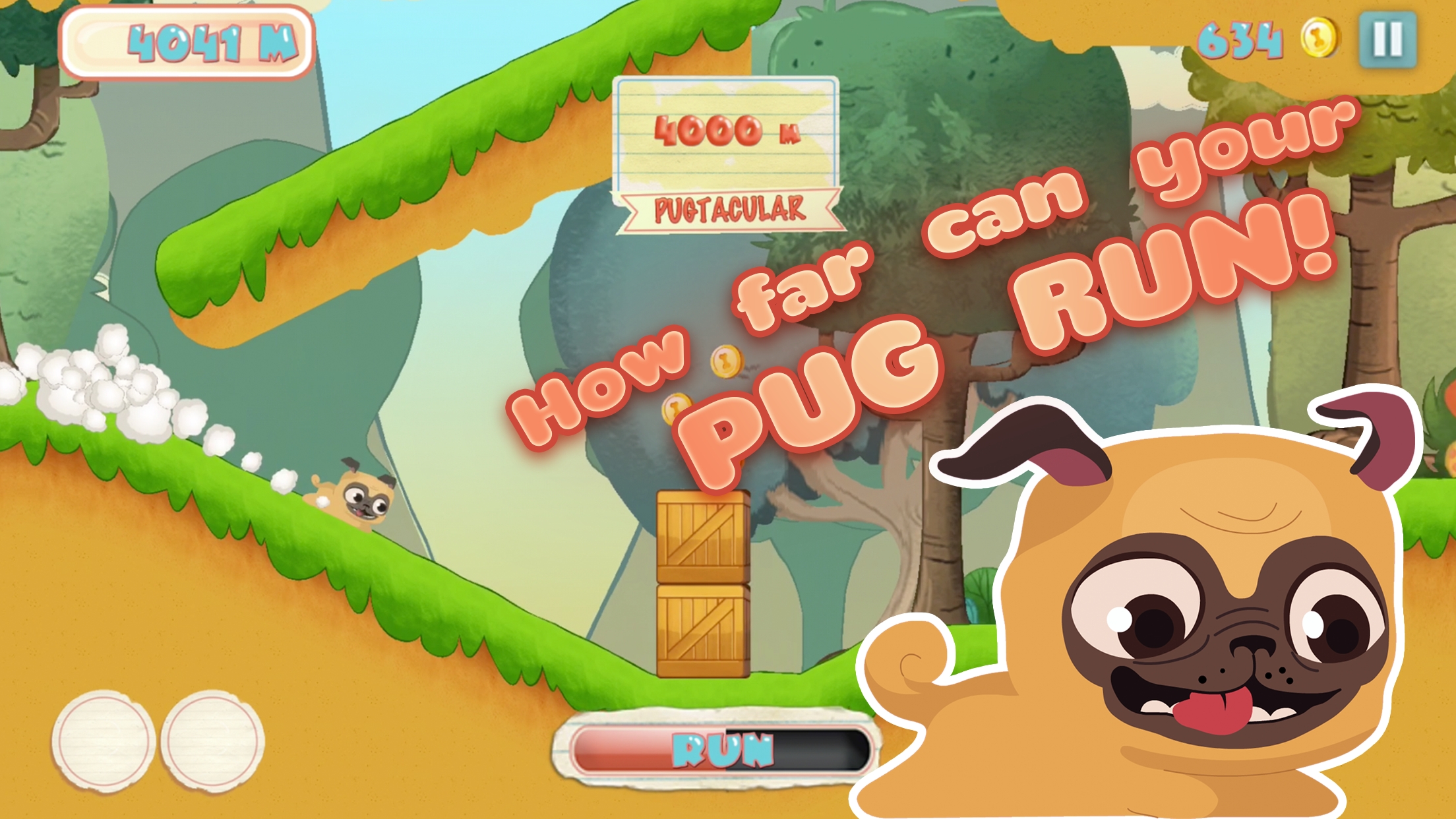 哈巴快跑游戏官方版(Pug Run)截图3