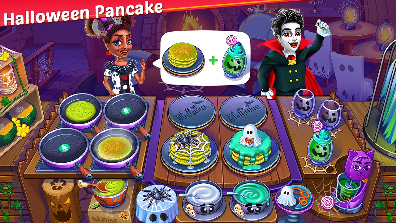 万圣节烹饪游戏最新版(Halloween Cooking)