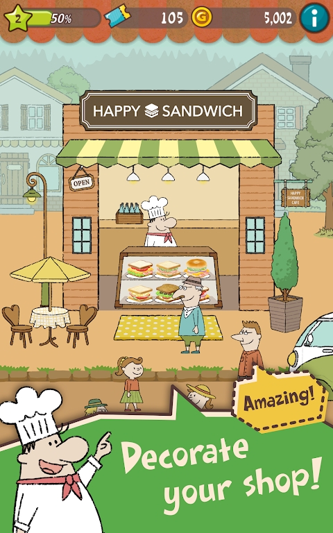 可爱的三明治店官方版截图2