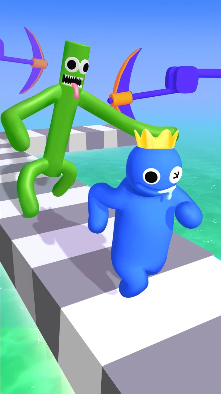 彩虹朋友游戏时间官方版(Blue Monster Rainbow Playtime)