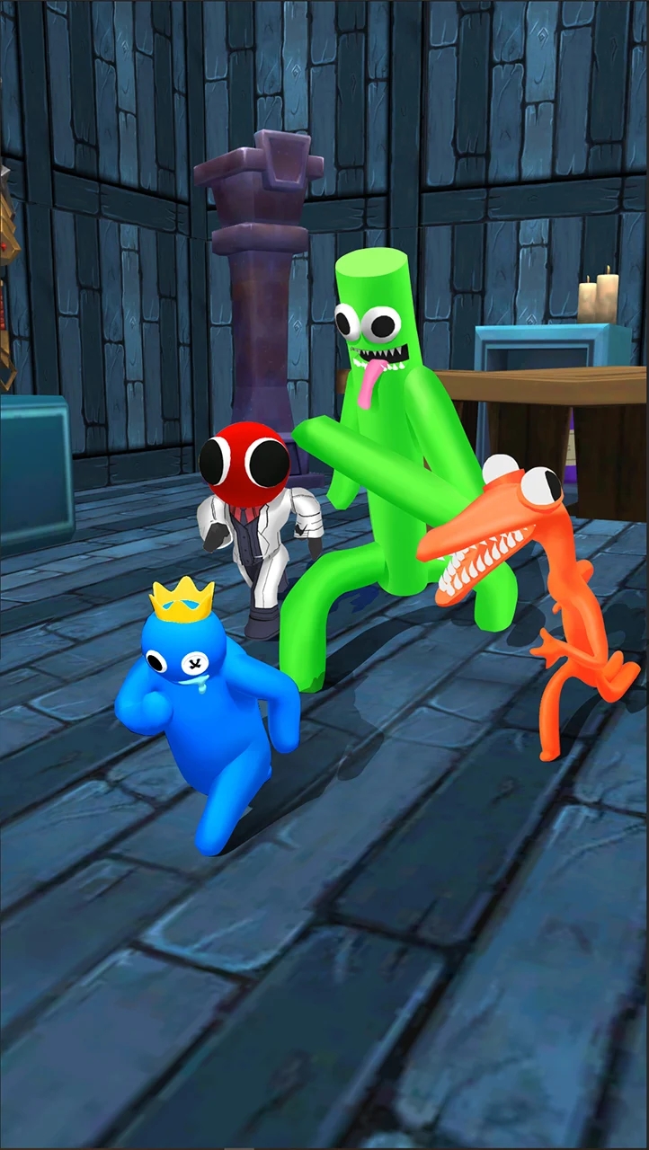 彩虹朋友游戏时间官方版(Blue Monster Rainbow Playtime)截图3