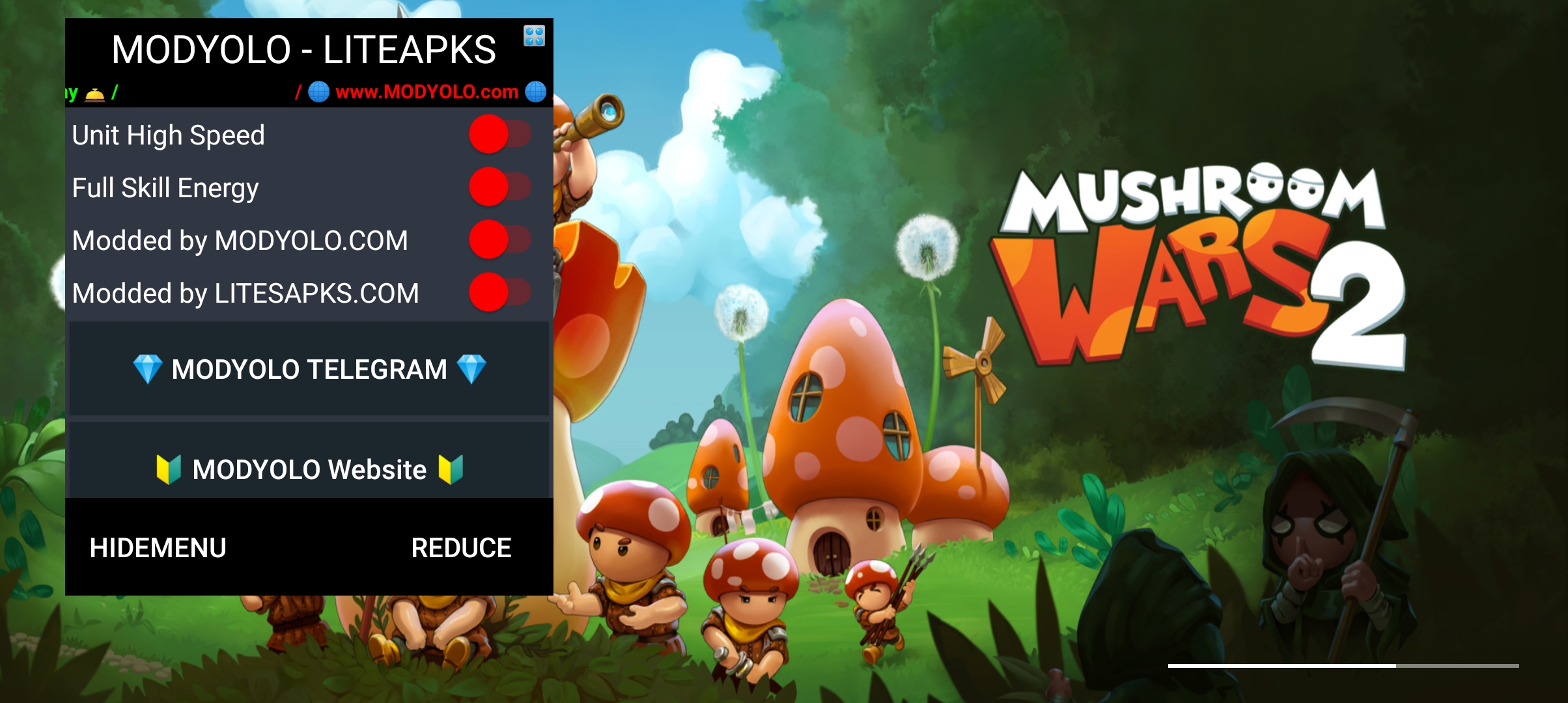蘑菇大战2内置功能菜单版([Installer] Mushroom Wars 2)截图2