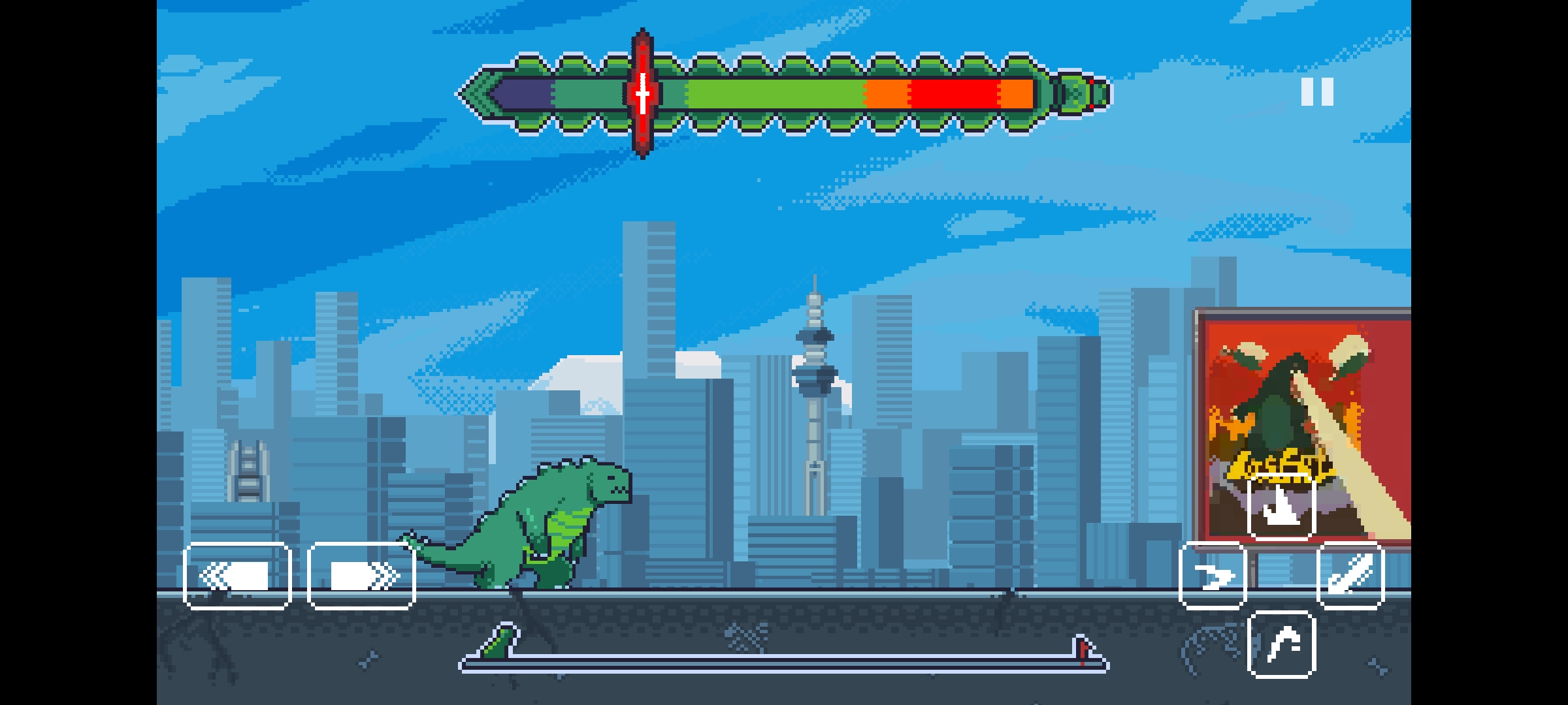 Laser Lizard哥斯拉游戏无广告版截图2
