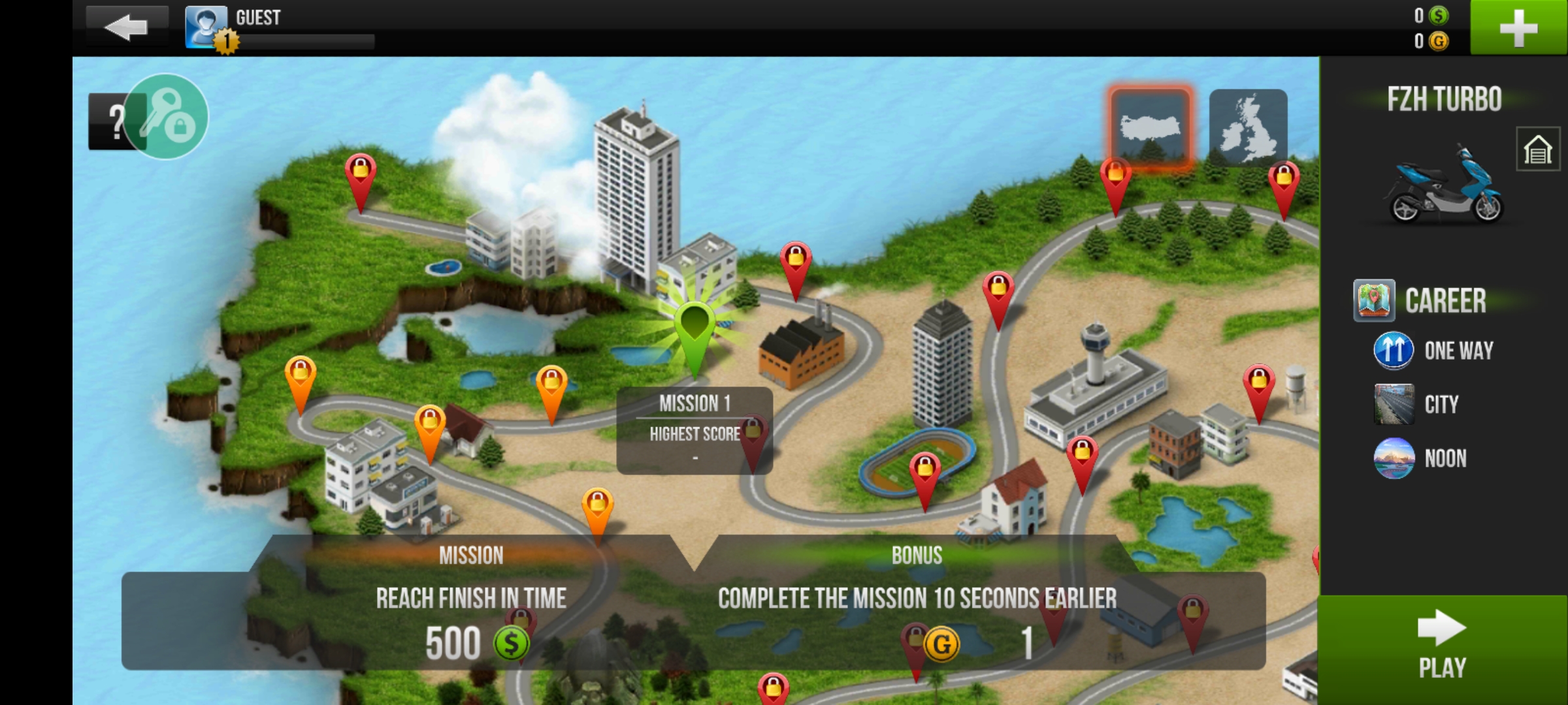 公路骑手内置修改器版(Traffic Rider)截图2
