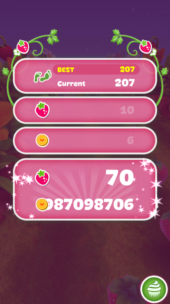 草莓公主甜心跑酷无限金币版Berry Rush截图3