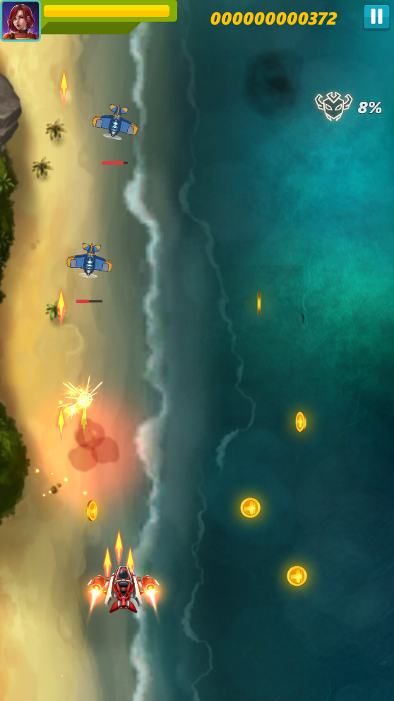 天空猛禽太空侵略者无限金币钻石版截图2