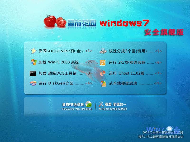 番茄花园Ghost_Win7_Sp1_X64安全旗舰版 win7_64位旗舰版下载